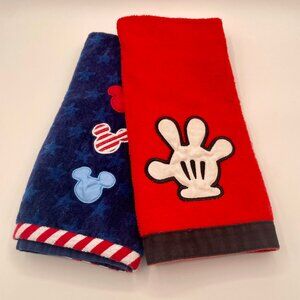 Disney Mickey Mouse Kitchen Dish Hand Towels Terry Cloth - 2 towels